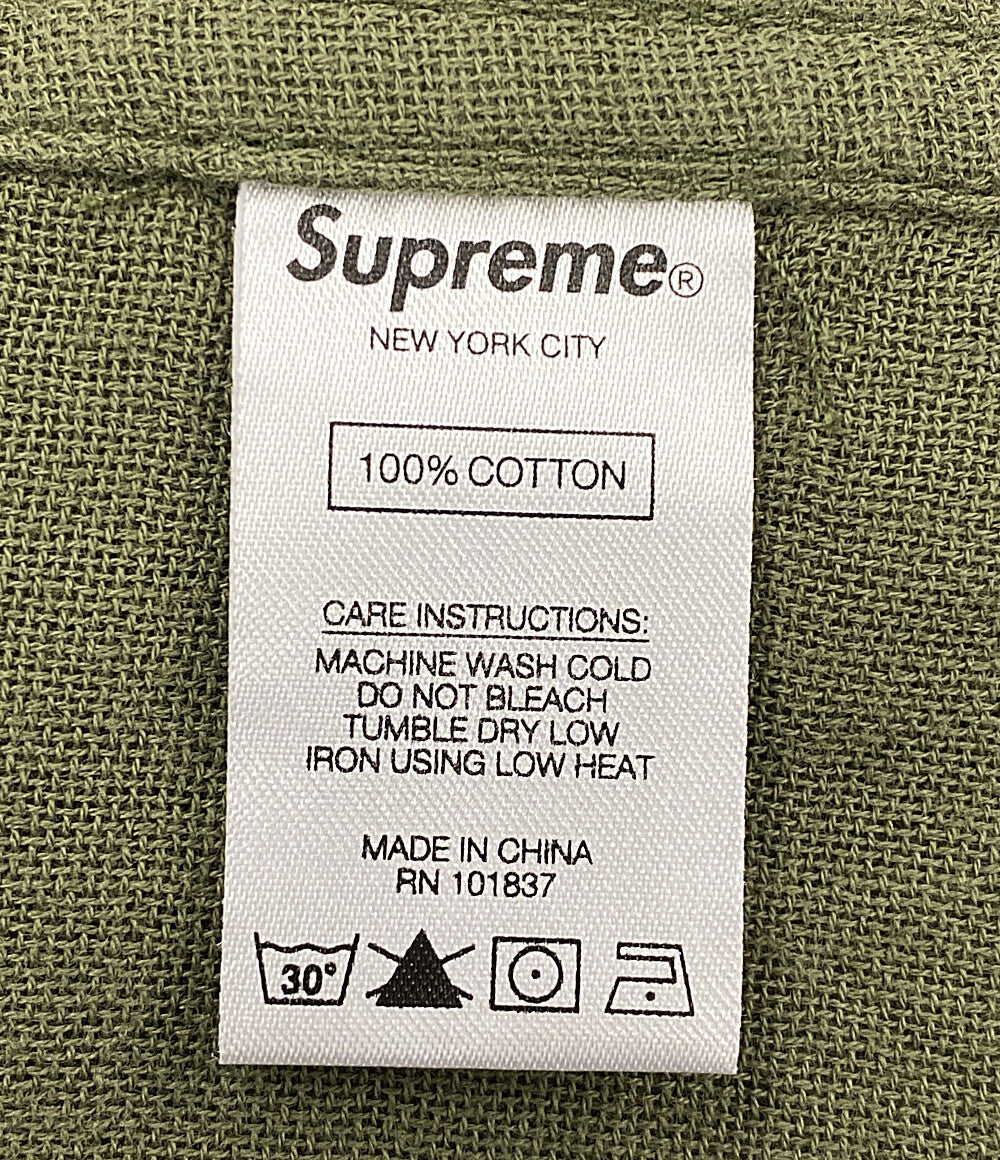 ヨウジヤマモト シュプリーム ジップフードジャケット ミリタリー カーキ 20AW メンズ SIZE S Yohji Yamamoto × Supreme