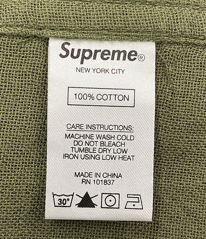 ヨウジヤマモト シュプリーム ジップフードジャケット ミリタリー カーキ 20AW メンズ SIZE S Yohji Yamamoto × Supreme