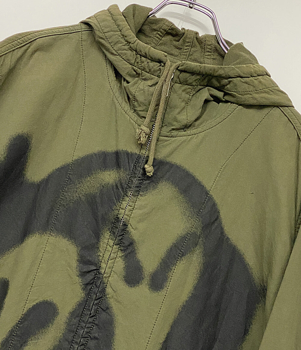 ヨウジヤマモト シュプリーム ジップフードジャケット ミリタリー カーキ 20AW メンズ SIZE S Yohji Yamamoto × Supreme