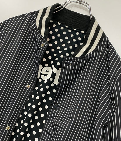 Supreme×COMME des GARCONS SHIRT ベースボールジャケット Reversible Varsity Baseball Jacket 14SS メンズ SIZE S シュプリーム