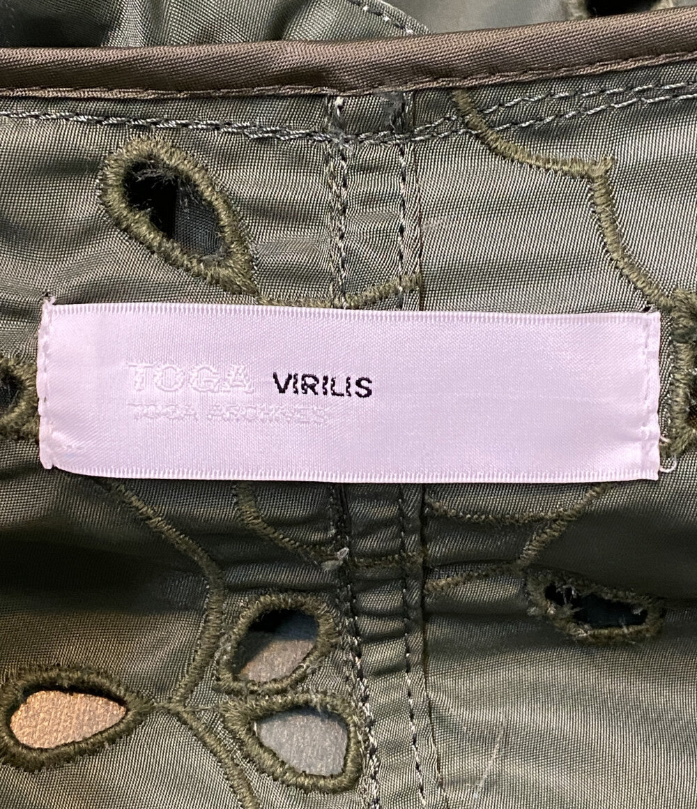 美品 TOGA VIRILIS トーガビリリース ジャケット 23SS TV31-FC306 レディース SIZE 44