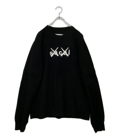 サカイ カウズ 長袖Ｔシャツ layered sleeve cut sew 21-0287S レディース SIZE 2 sacai×KAWS
