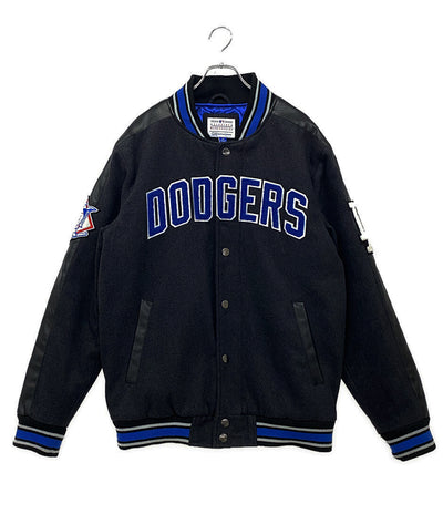GENUINE MERCHANDISE ジェニュイン マーチャンダイズ DODGERS レザー切替スタジャン メンズ SIZE L
