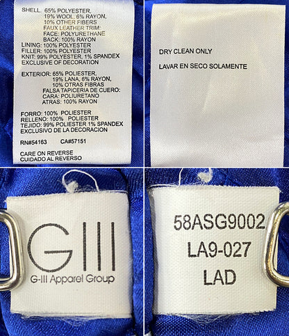 GENUINE MERCHANDISE ジェニュイン マーチャンダイズ DODGERS レザー切替スタジャン メンズ SIZE L