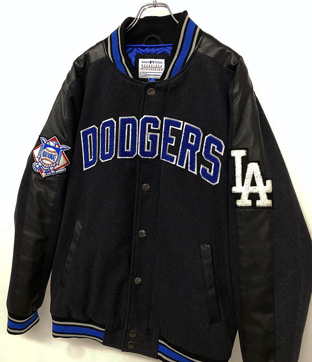 GENUINE MERCHANDISE ジェニュイン マーチャンダイズ DODGERS レザー切替スタジャン メンズ SIZE L