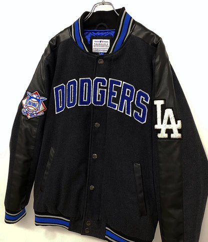 GENUINE MERCHANDISE ジェニュイン マーチャンダイズ DODGERS レザー切替スタジャン メンズ SIZE L