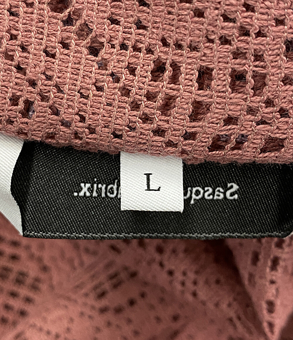 Sasquatchfabrix ジャケット LOVE & PEACE LACE LAPEL JACKET 24SS メンズ SIZE L サスクワァッチファブリックス