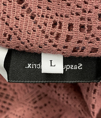 Sasquatchfabrix ジャケット LOVE & PEACE LACE LAPEL JACKET 24SS メンズ SIZE L サスクワァッチファブリックス