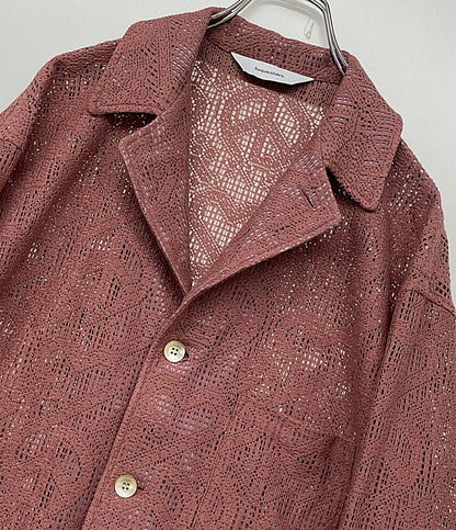 Sasquatchfabrix ジャケット LOVE & PEACE LACE LAPEL JACKET 24SS メンズ SIZE L サスクワァッチファブリックス