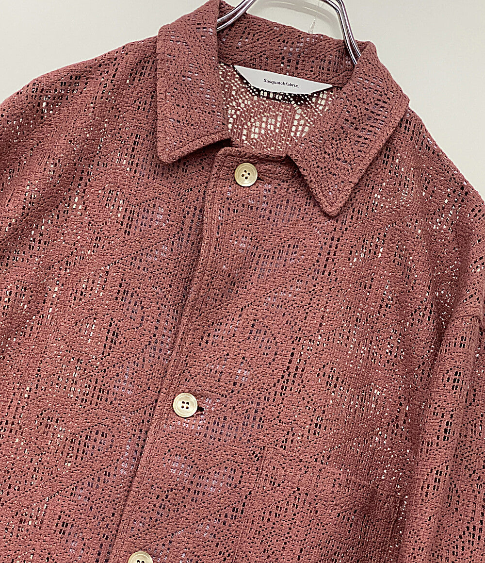 Sasquatchfabrix ジャケット LOVE & PEACE LACE LAPEL JACKET 24SS メンズ SIZE L サスクワァッチファブリックス