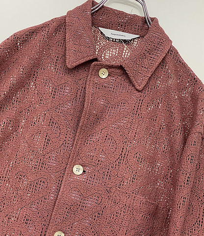 Sasquatchfabrix ジャケット LOVE & PEACE LACE LAPEL JACKET 24SS メンズ SIZE L サスクワァッチファブリックス