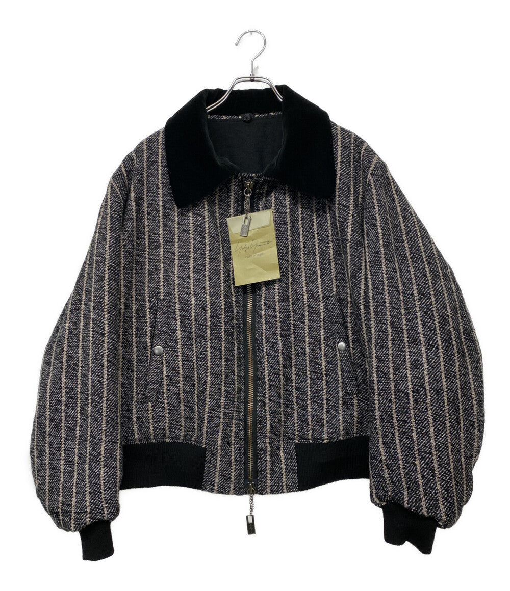 美品 YOHJI YAMAMOTO POUR HOMME ジャケット 3BLEND ST FLIGHT JACKET 24AW HO-Y10-010 メンズ SIZE 2 ヨウジヤマモトプールオム