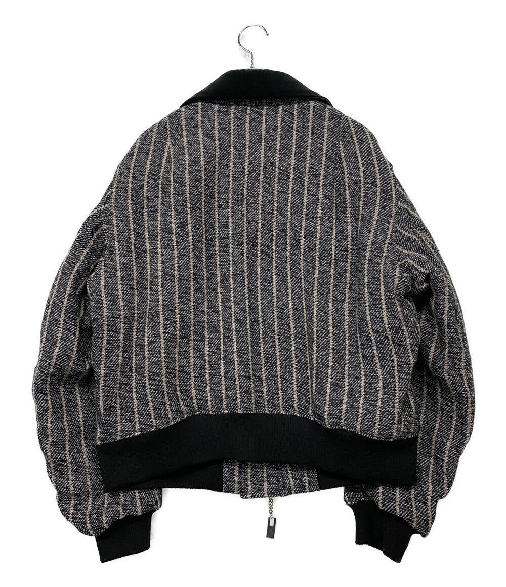 美品 YOHJI YAMAMOTO POUR HOMME ジャケット 3BLEND ST FLIGHT JACKET 24AW HO-Y10-010 メンズ SIZE 2 ヨウジヤマモトプールオム