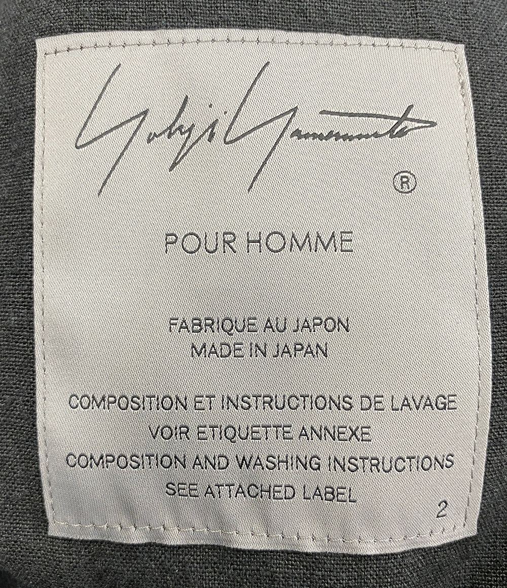 美品 YOHJI YAMAMOTO POUR HOMME ジャケット 3BLEND ST FLIGHT JACKET 24AW HO-Y10-010 メンズ SIZE 2 ヨウジヤマモトプールオム