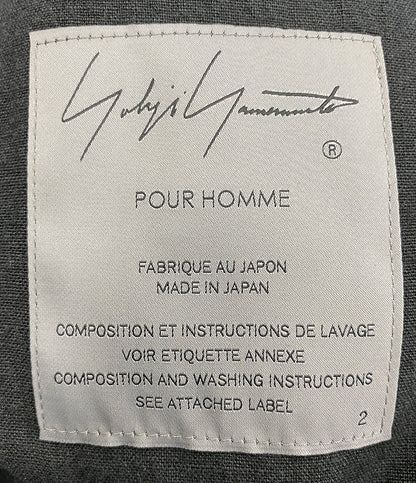 美品 YOHJI YAMAMOTO POUR HOMME ジャケット 3BLEND ST FLIGHT JACKET 24AW HO-Y10-010 メンズ SIZE 2 ヨウジヤマモトプールオム