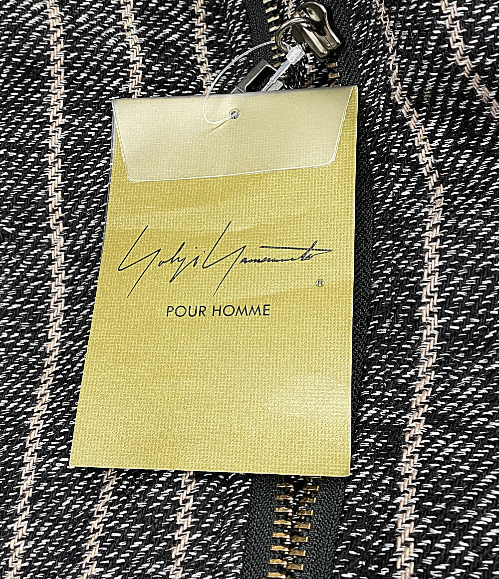 美品 YOHJI YAMAMOTO POUR HOMME ジャケット 3BLEND ST FLIGHT JACKET 24AW HO-Y10-010 メンズ SIZE 2 ヨウジヤマモトプールオム