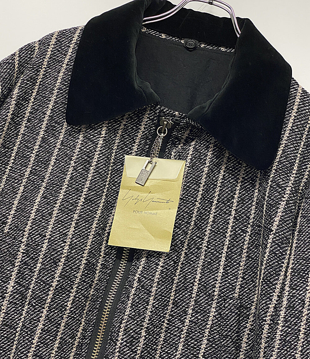 美品 YOHJI YAMAMOTO POUR HOMME ジャケット 3BLEND ST FLIGHT JACKET 24AW HO-Y10-010 メンズ SIZE 2 ヨウジヤマモトプールオム