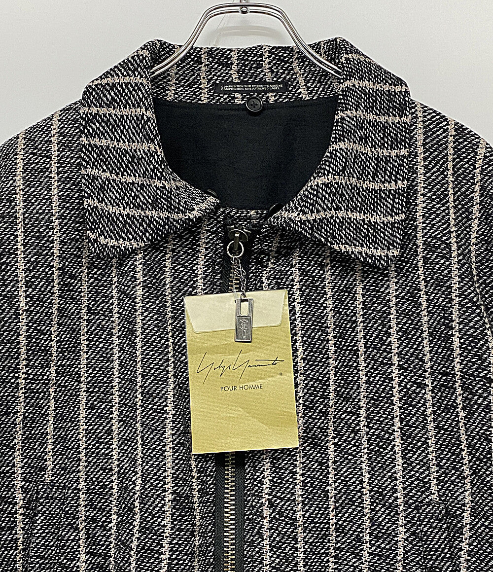 美品 YOHJI YAMAMOTO POUR HOMME ジャケット 3BLEND ST FLIGHT JACKET 24AW HO-Y10-010 メンズ SIZE 2 ヨウジヤマモトプールオム