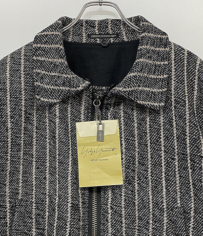 美品 YOHJI YAMAMOTO POUR HOMME ジャケット 3BLEND ST FLIGHT JACKET 24AW HO-Y10-010 メンズ SIZE 2 ヨウジヤマモトプールオム