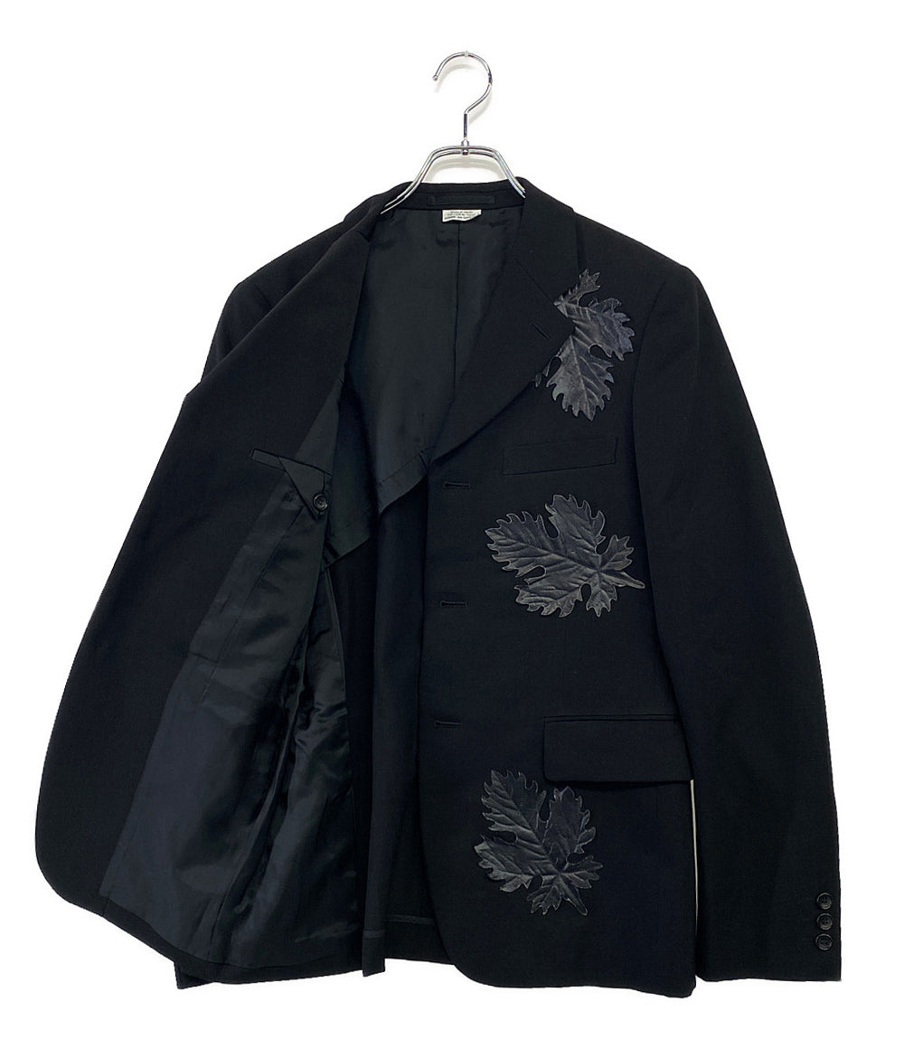 COMME des GARCONS HOMME PLUS テーラードジャケット LEAF JAKCET 24ss PM-J045 メンズ SIZE S コムデギャルソンオムプリュス