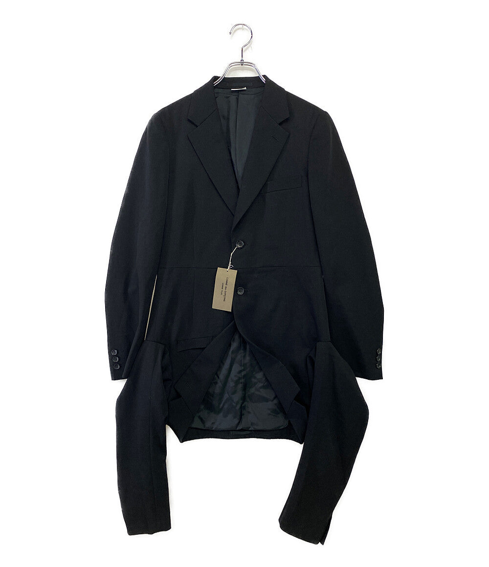 COMME des GARCONS HOMME PLUS テーラードジャケット ウールドッキング 24ss PM-J040 メンズ SIZE S コムデギャルソンオムプリュス