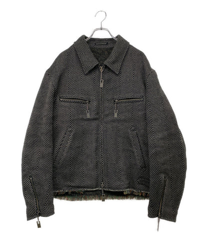 YOHJI YAMAMOTO POUR HOMME ブルゾン ヘリンボーン メンズ SIZE 3 ヨウジヤマモトプールオム
