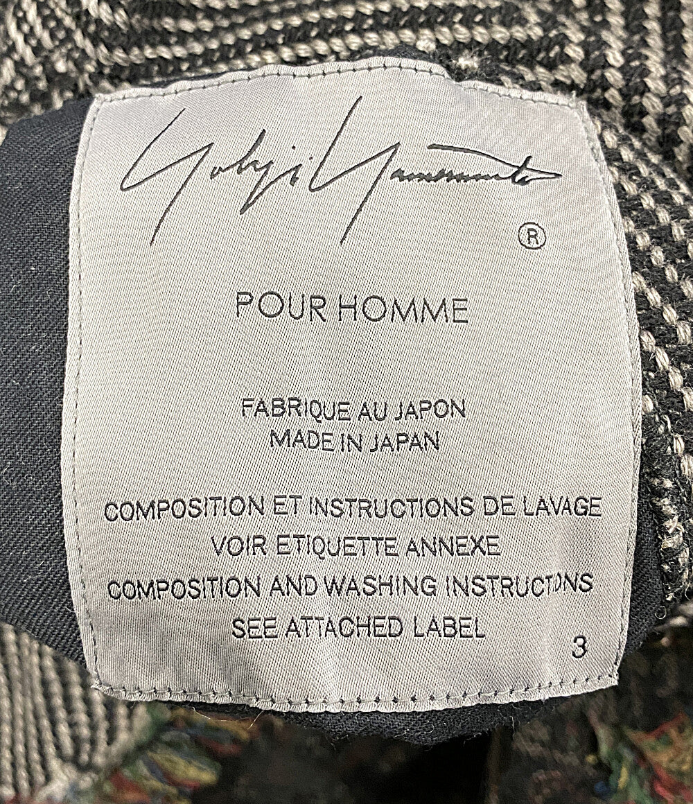 YOHJI YAMAMOTO POUR HOMME ブルゾン ヘリンボーン メンズ SIZE 3 ヨウジヤマモトプールオム
