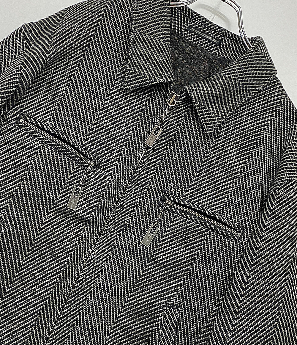 YOHJI YAMAMOTO POUR HOMME ブルゾン ヘリンボーン メンズ SIZE 3 ヨウジヤマモトプールオム