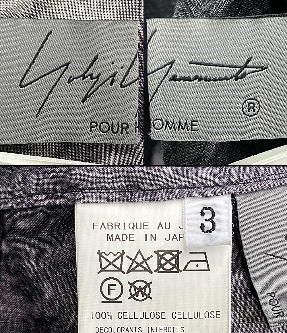 YOHJI YAMAMOTO POUR HOMME 長袖シャツ G3・C J-PT SIDE GUSSET B 24SS メンズ SIZE 3 ヨウジヤマモトプールオム