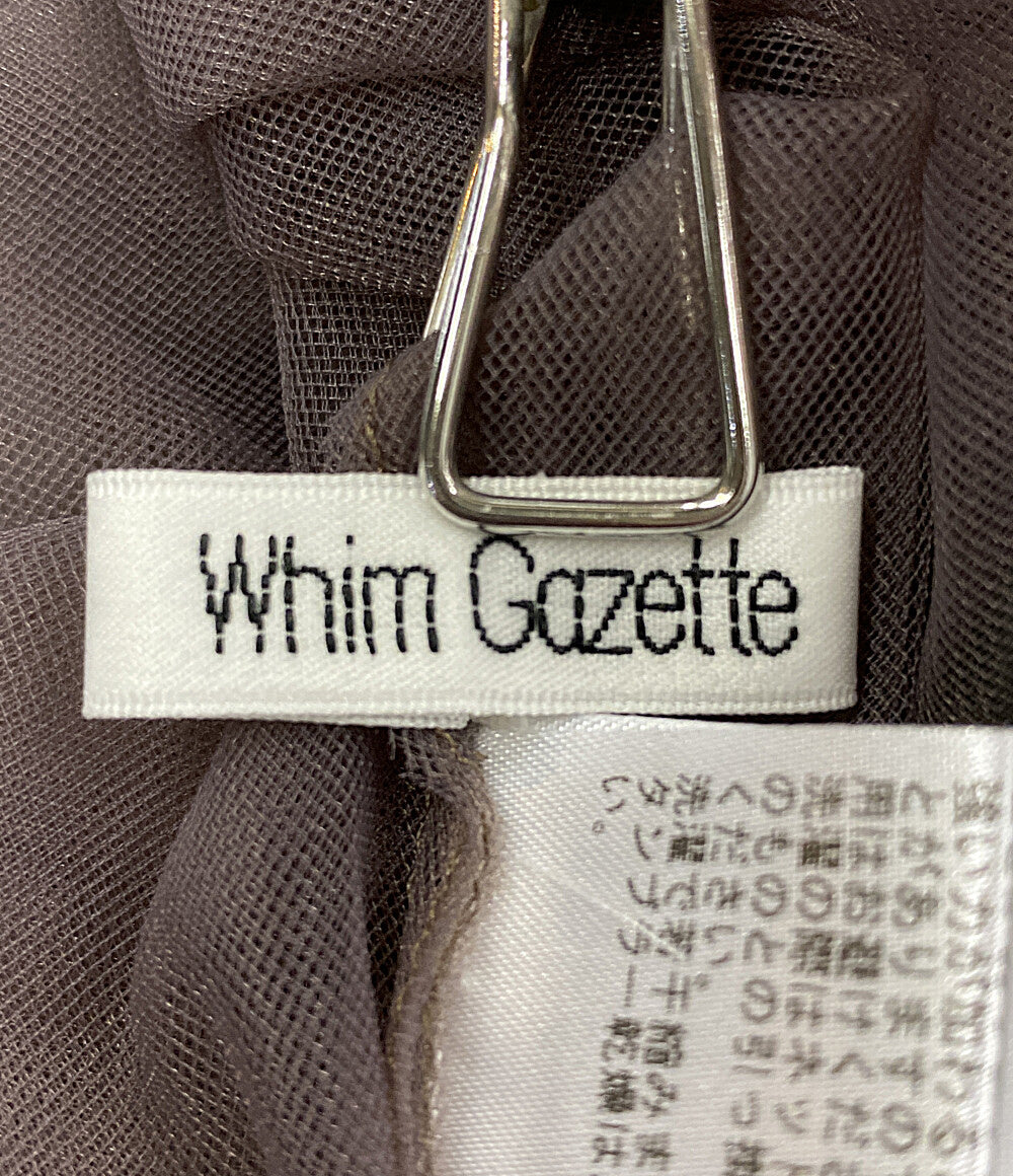 Whim Gazette ウィムガゼット 長袖ブラウス オーバーチュールプルオーバー レディース SIZE F
