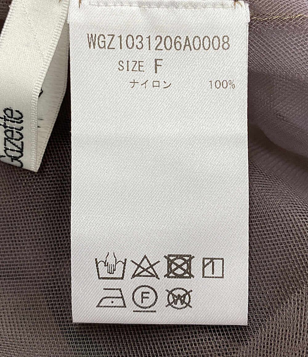 Whim Gazette ウィムガゼット 長袖ブラウス オーバーチュールプルオーバー レディース SIZE F