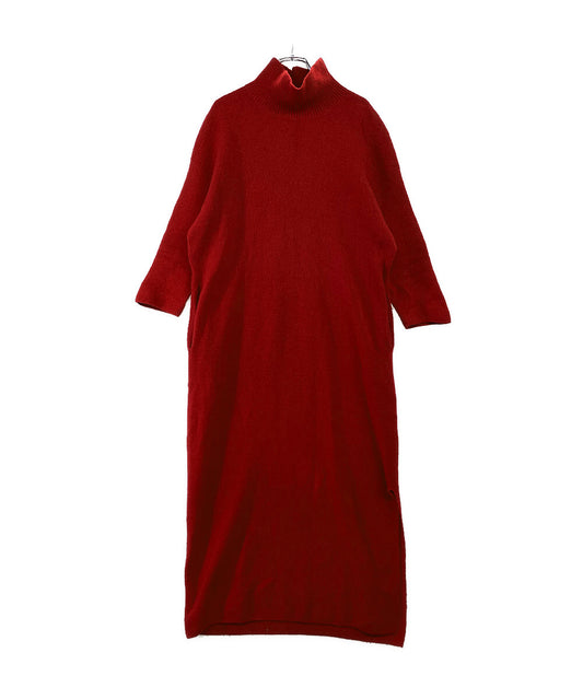 ISSEY MIYAKE ハイネックワンピース STRETCHY WOOL Dress レディース SIZE 2 イッセイミヤケ