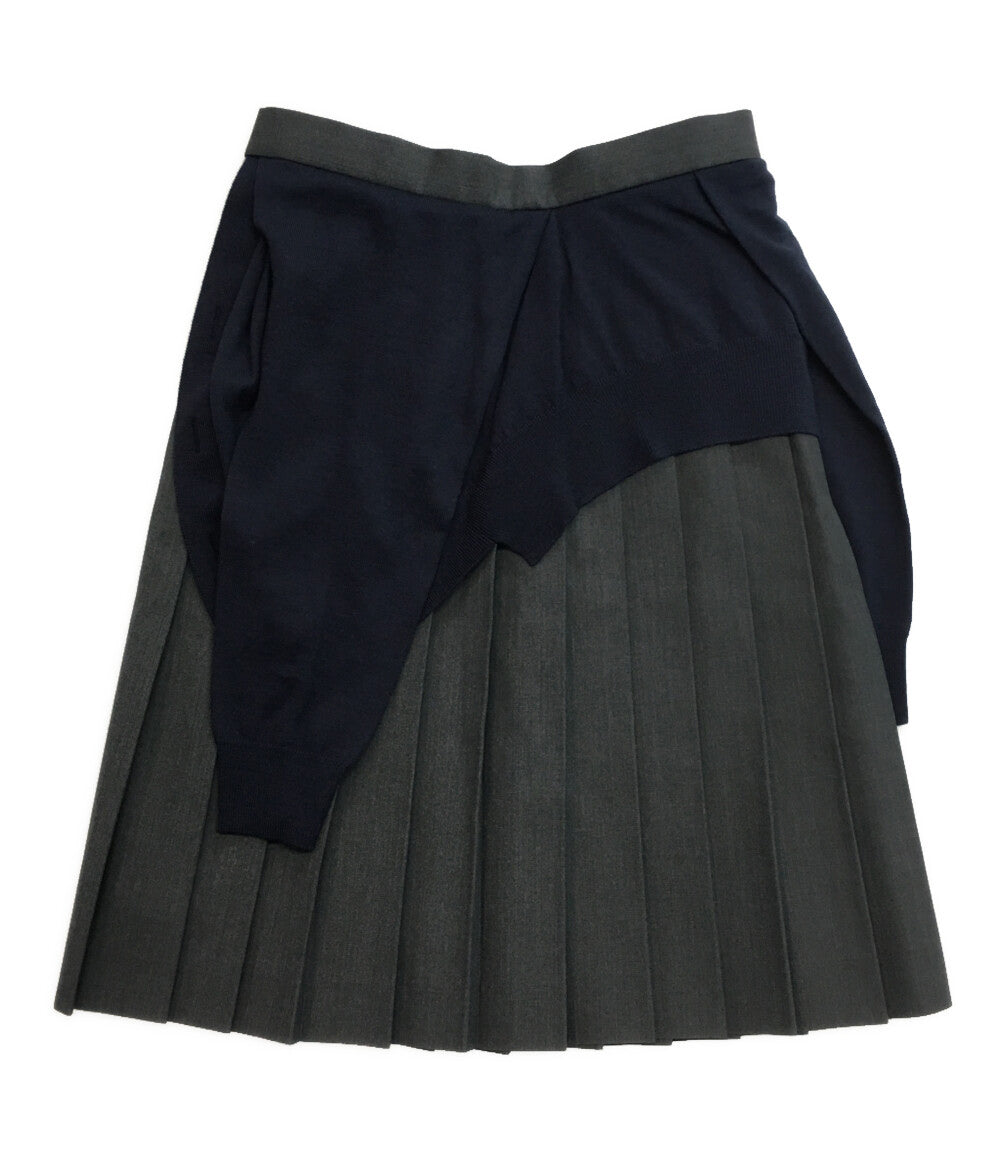 カラー 美品 レイヤードプリーツスカート 24AW 24WCL-S01118 レディース SIZE 2 kolor
