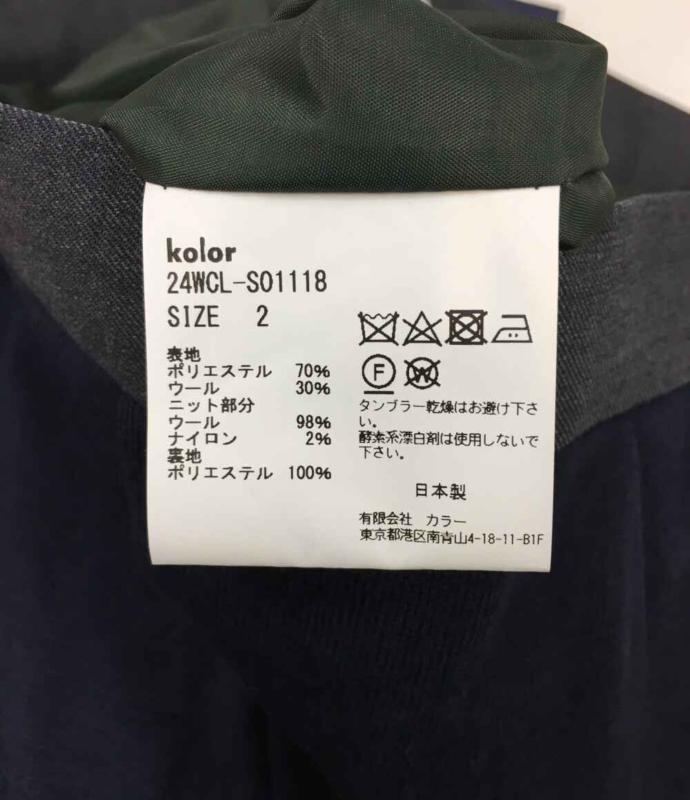 カラー 美品 レイヤードプリーツスカート 24AW 24WCL-S01118 レディース SIZE 2 kolor