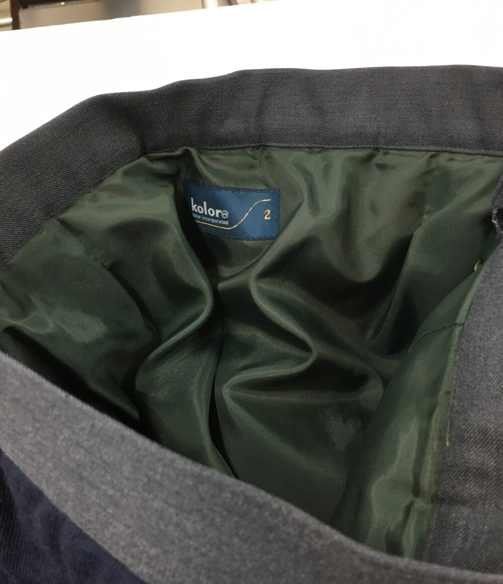 カラー 美品 レイヤードプリーツスカート 24AW 24WCL-S01118 レディース SIZE 2 kolor