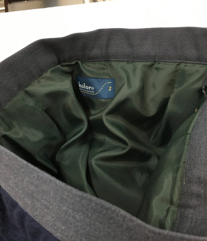 カラー 美品 レイヤードプリーツスカート 24AW 24WCL-S01118 レディース SIZE 2 kolor