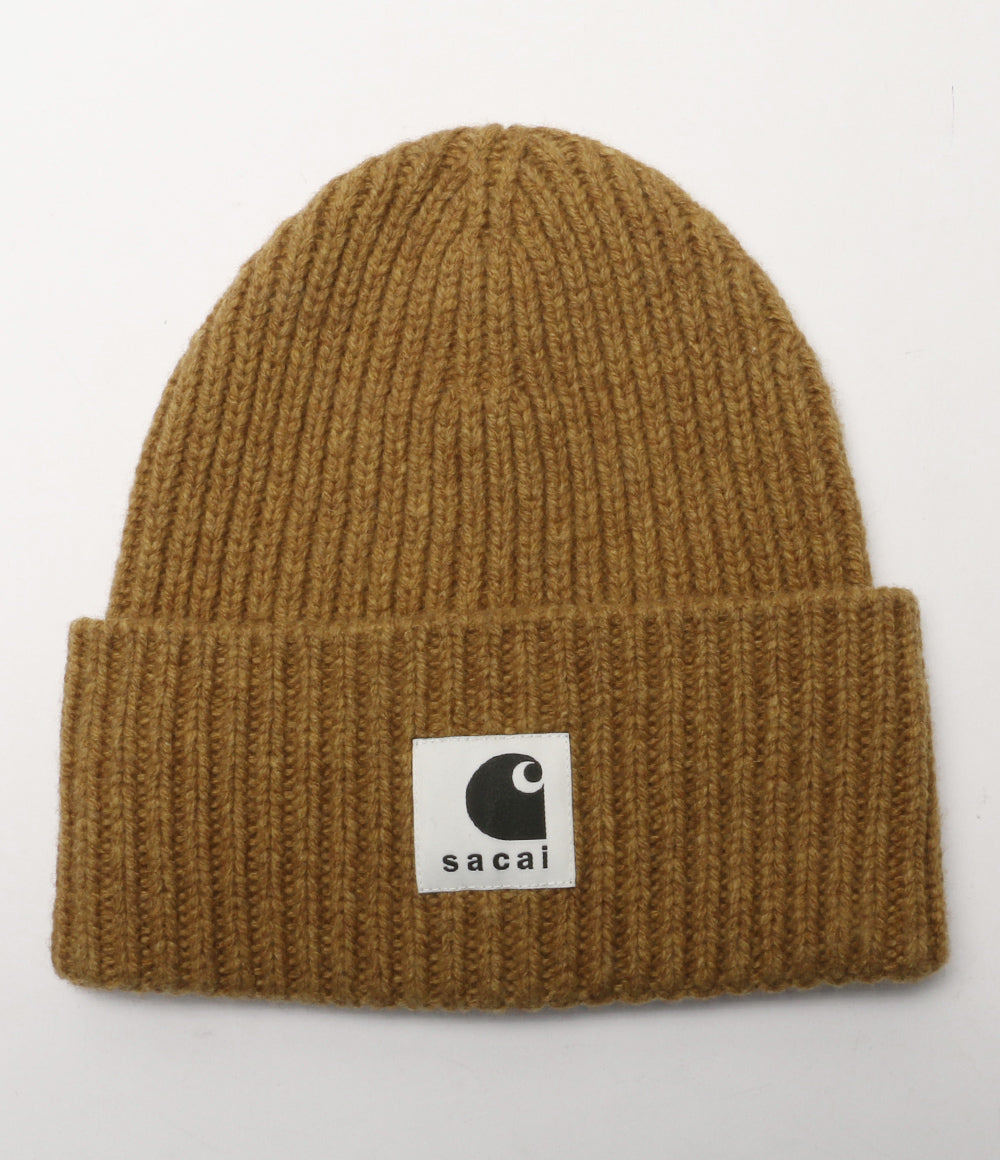 sacai×CARHARTT カーハート ニット帽 LOGO BEANIE 23-0558s メンズ サカイ