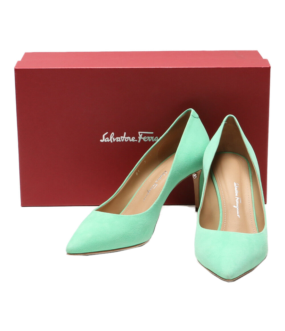 SALVATORE FERRAGAMO ILARY 70 ポインテッドトゥパンプス レディース SIZE 7 サルヴァトーレフェラガモ