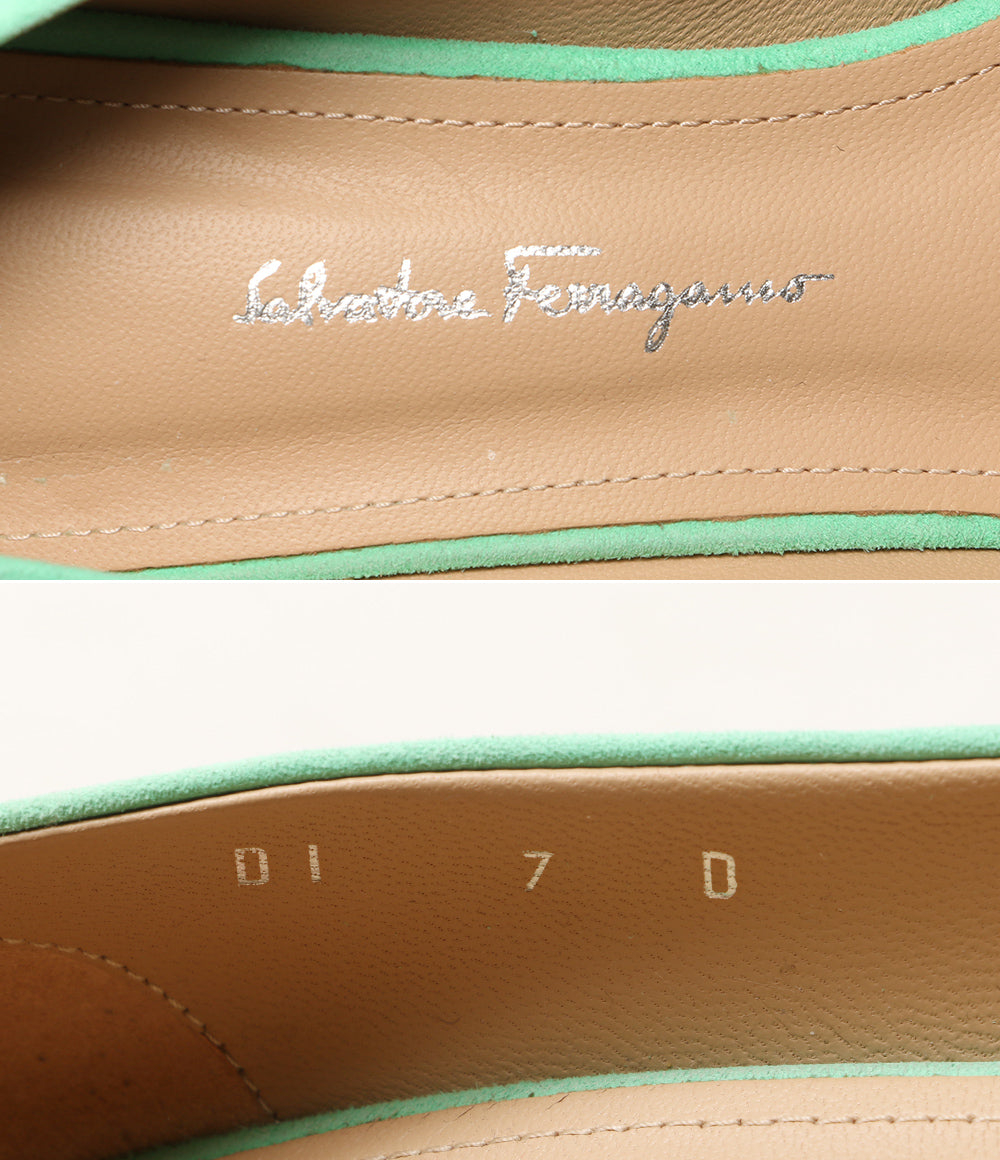 SALVATORE FERRAGAMO ILARY 70 ポインテッドトゥパンプス レディース SIZE 7 サルヴァトーレフェラガモ