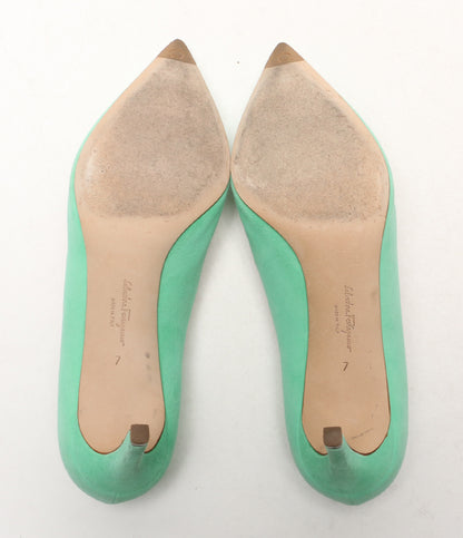 SALVATORE FERRAGAMO ILARY 70 ポインテッドトゥパンプス レディース SIZE 7 サルヴァトーレフェラガモ