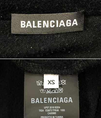 BALENCIAGA フリースジャケット 532673 ブラック 18AW メンズ SIZE XS バレンシアガ