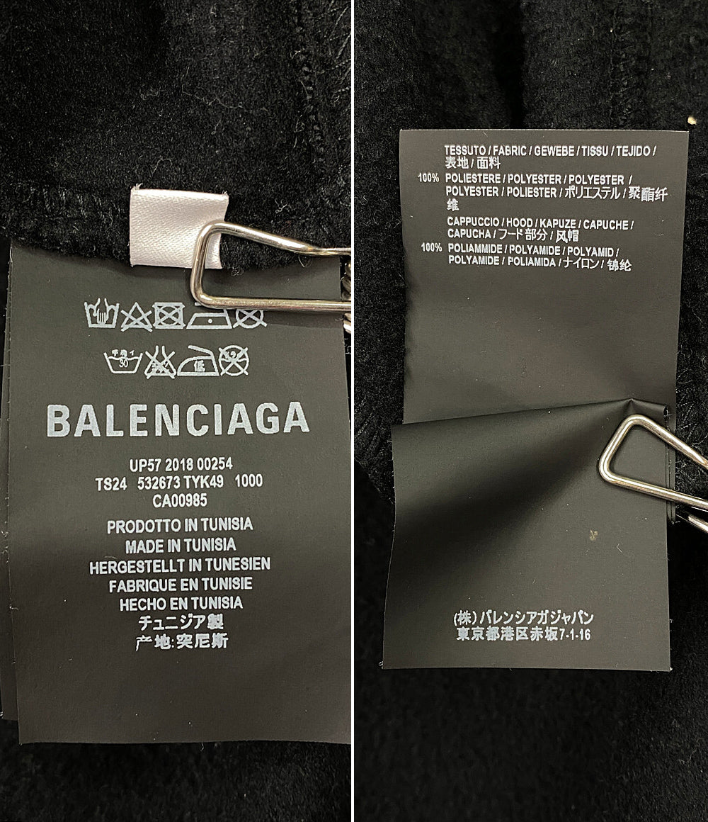 BALENCIAGA フリースジャケット 532673 ブラック 18AW メンズ SIZE XS バレンシアガ