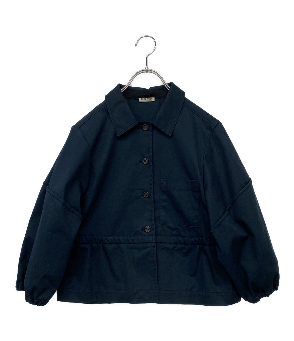 ミュウミュウ  ショートジャケット ネイビー      レディース SIZE 40  MIU MIU