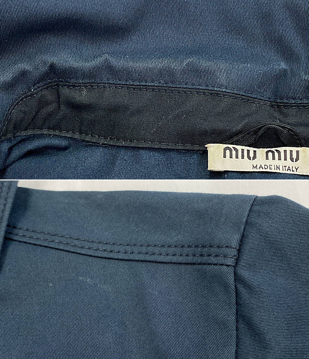 ミュウミュウ ショートジャケット ネイビー レディース SIZE 40 MIU