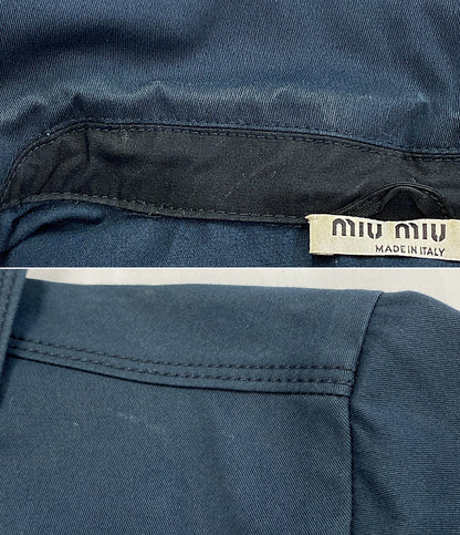 ミュウミュウ  ショートジャケット ネイビー      レディース SIZE 40  MIU MIU