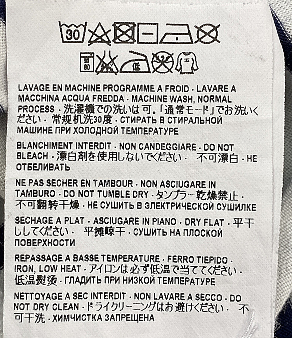 SAINT LAURENT 半袖Ｔシャツ 2015 ボーダーT ホワイト ネイビー レディース SIZE XS サンローラン