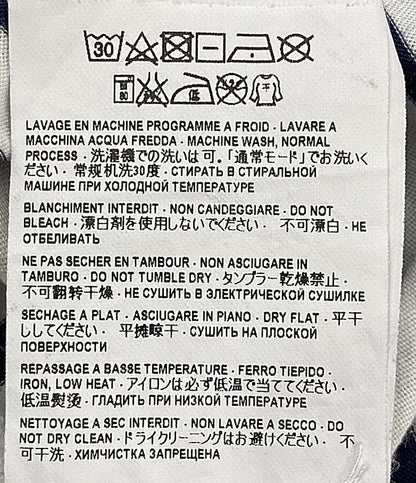 SAINT LAURENT 半袖Ｔシャツ 2015 ボーダーT ホワイト ネイビー レディース SIZE XS サンローラン