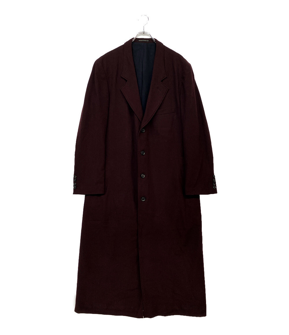 YOHJI YAMAMOTO POUR HOMME ロングコート フラノエンジコート H0-J28-144 メンズ SIZE 3 ヨウジヤマモトプールオム