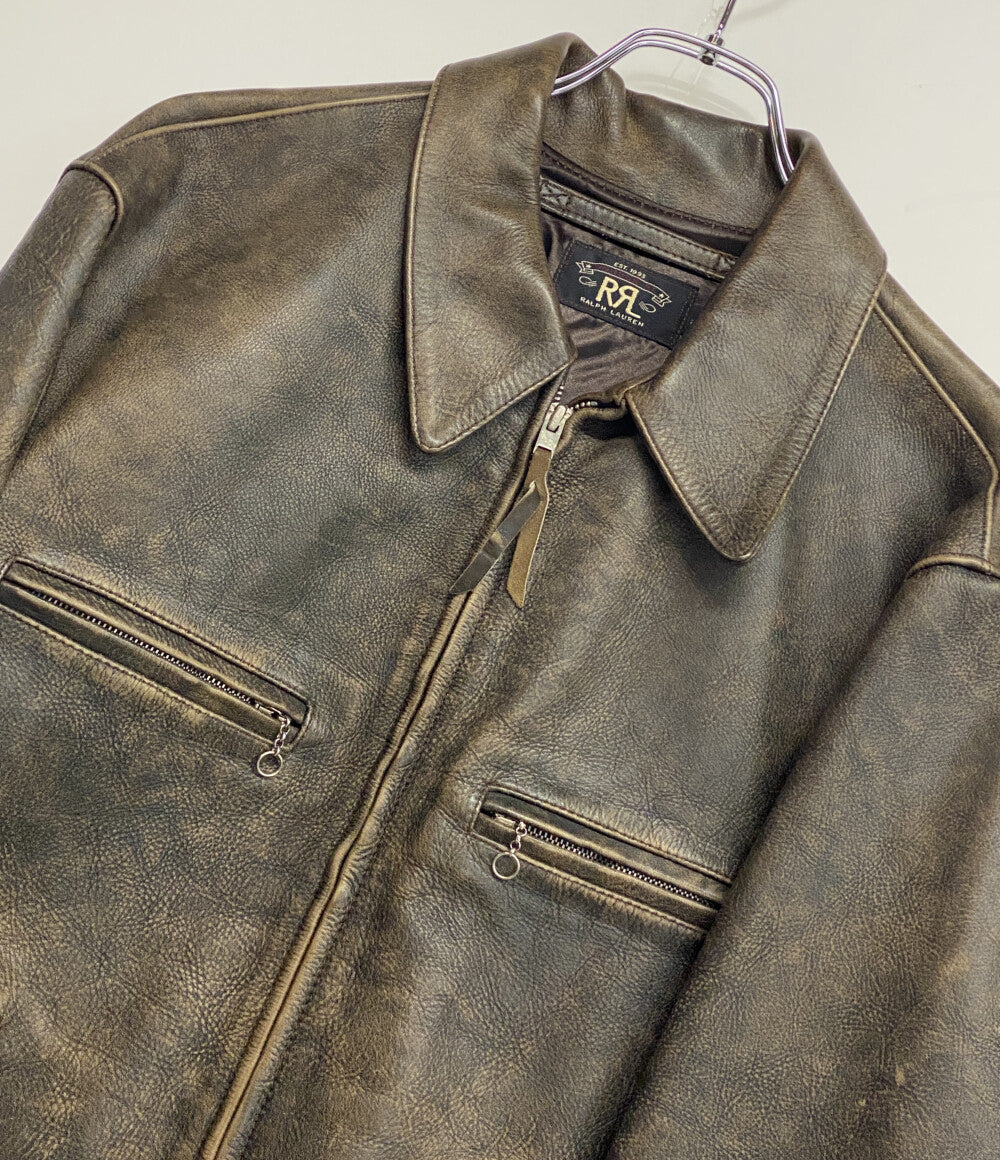 ラルフローレン ダブルアールエル ジャケット rrl owens leather