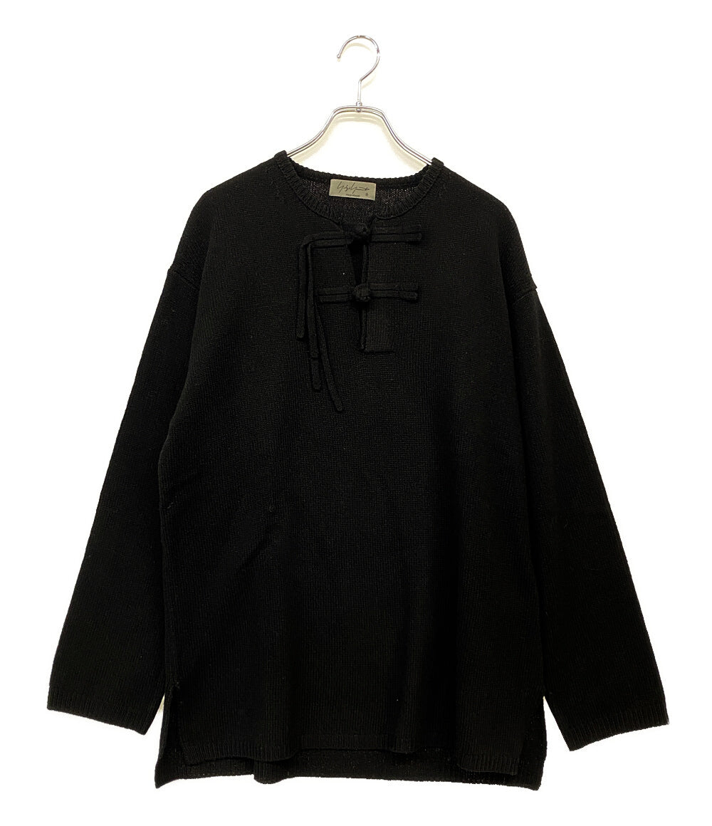 ヨウジヤマモトプールオム  チャイナボタンニット CHINA BUTTON HENRY NECK KNIT 24aw     メンズ SIZE 3  YOHJI YAMAMOTO POUR HOMME